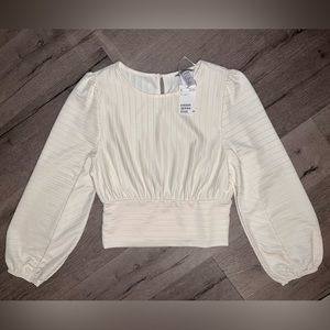 *NWT* Cream H&M blouse.